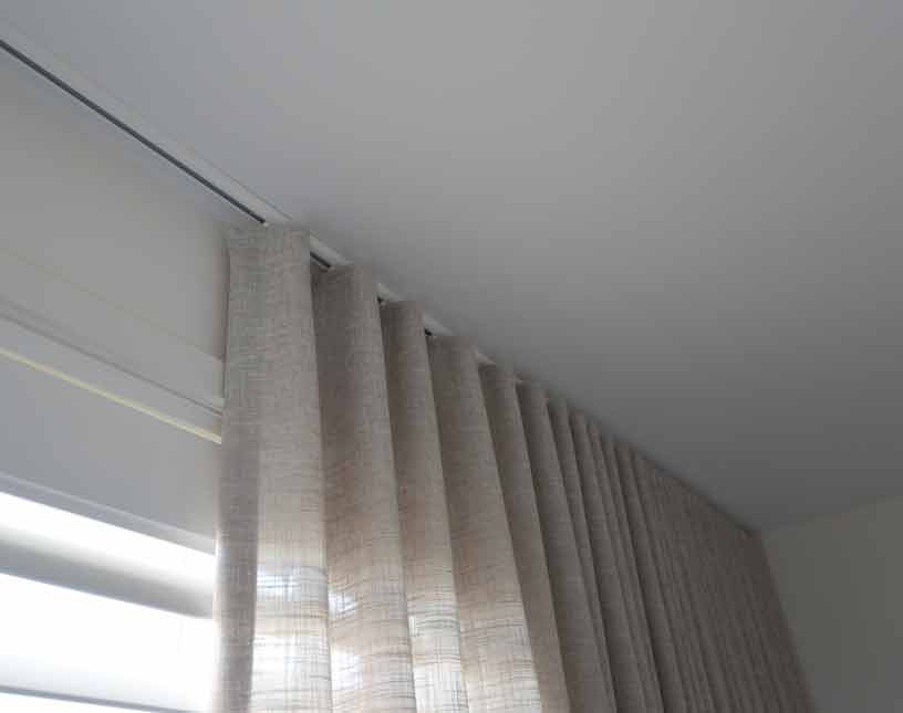 Window Furnishings Get It Right With, Ceiling Mounted Curtain Track System